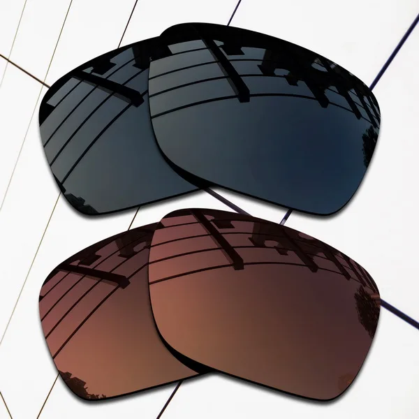 Wholesale E.O.S Polarized Replacement Lenses for Oakley Sliver F Sunglasses- Varieties Colors - Цвет линз: Black and Brown