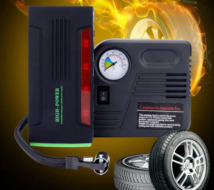 68800mAh 12V Car Jump Starter 4USB battery charger with Air Pump for auto vehicle starting