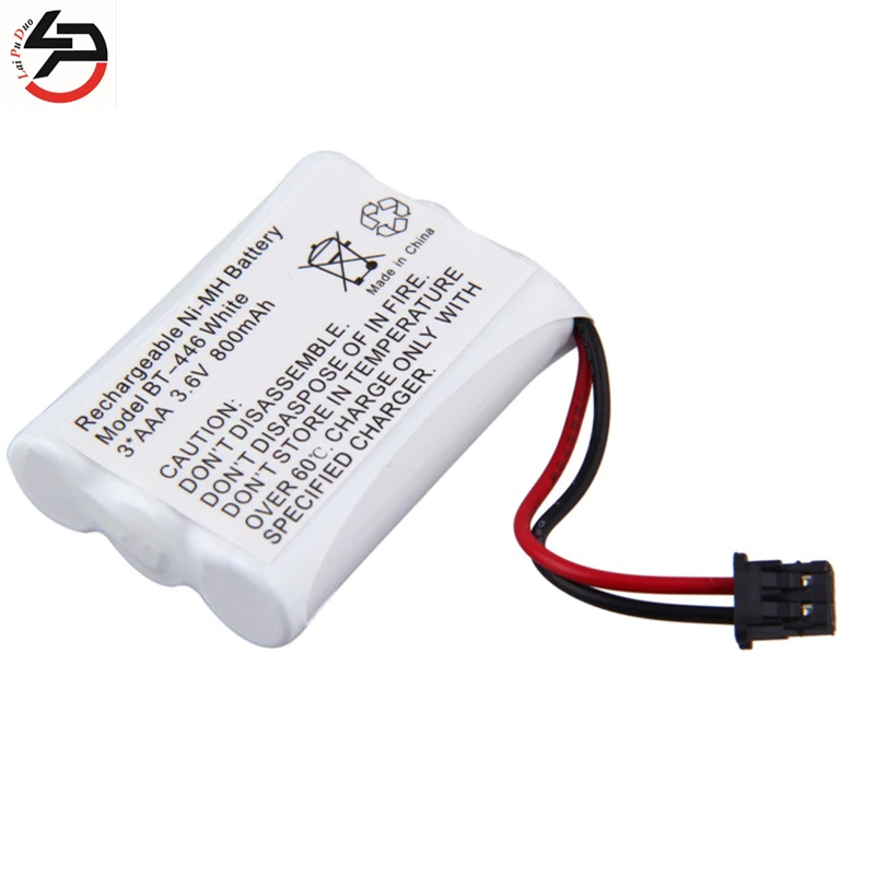 Laipuduo 3.6V 800mAh AAA NiMH Cordless Phone Rechargeable Battery BT
