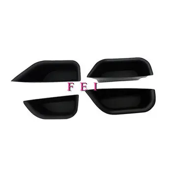 

4pcs ABS Black Interior Door Handle armrest storage box for Benz GLA 15-16 X156