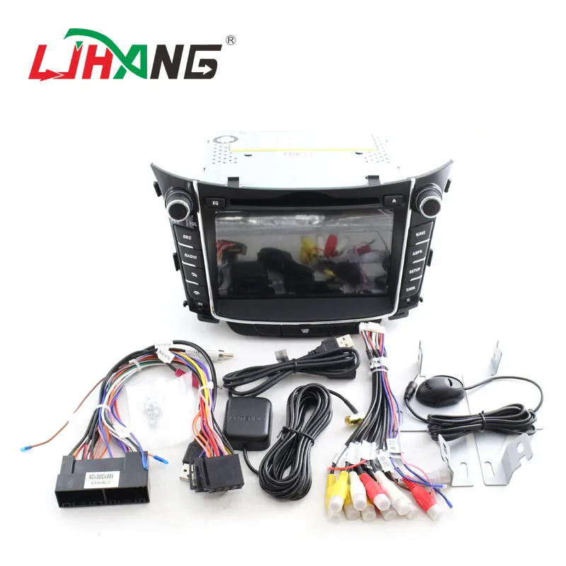 Clearance LJHANG 2 Din Android 9.0 Car DVD Player For HYUNDAI i30 Elantra GT 2012-2016 GPS Navi WIFI Multimedia Auto Radio Headunit Stereo 4