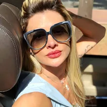 Большой кошачий глаз, солнцезащитные очки, Для женщин модные женские Элитный бренд, женские солнцезащитные очки, Винтажные Солнцезащитные очки Oculos de sol Feminino UV400