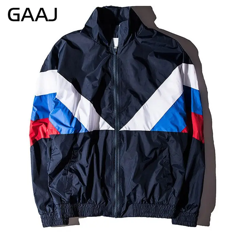 GAAJ, русская коллекция, мужская куртка, высокое качество, гарантия при заказе из России, флаг известного дизайнера, нейлоновая ветровка, регги, темно-синие, зеленые, Лоскутные Пальто