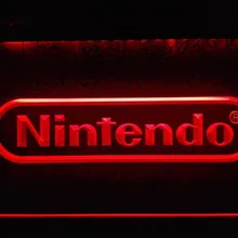 LH021-nintendo Игры светодиодный неоновый Световой значок