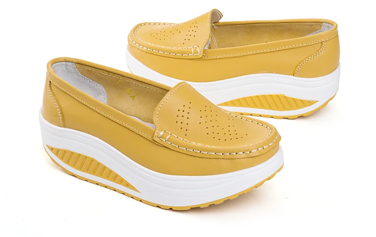 GOGORUNS натуральная кожа женские кроссовки для девочек качели на платформе для похудения Маршрут Путешествия обувь бренда Бег кроссовки n229