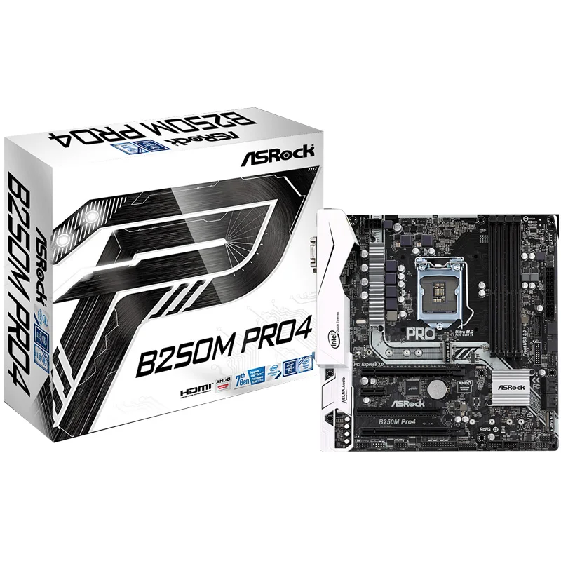 

ASROCK B250M PRO4 desktop computer motherboard 1151 support