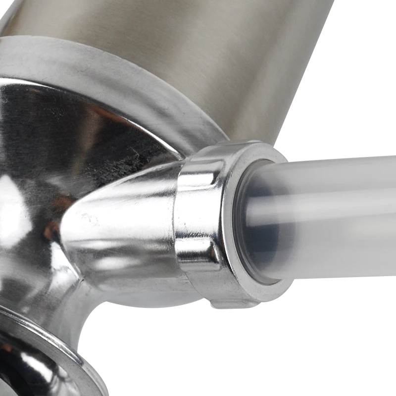  2.5 LBS Homemade Sausage Meat Stuffer Stainless Steel Manual Vertical Sausage Filling Machine Kitch - 32665697368