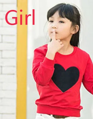 Новое поступление года, одинаковые комплекты для семьи хлопковые футболки с длинными рукавами и надписью «Love» для мамы, папы и ребенка весенне-осенние комплекты одежды для семьи - Цвет: girl