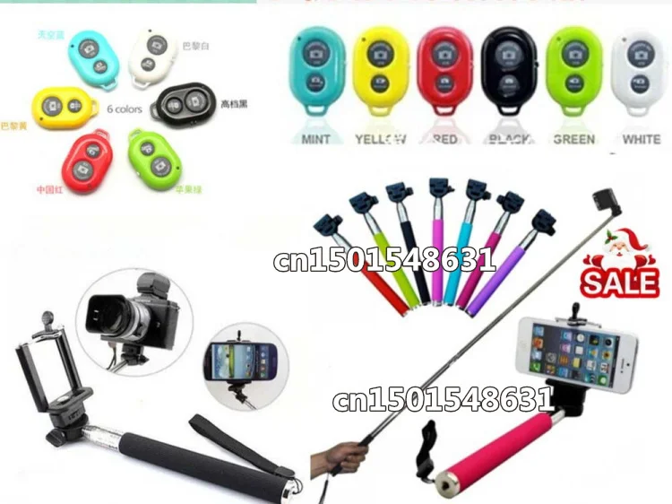 

3in1 Extendable Handheld Tripod phone Monopod + Bluetooth Remote Camera Shutter + phone holder for Samsung camera