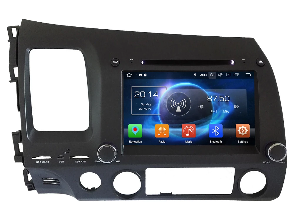 Perfect KLYDE 8" Android 8.0 4G WIFI Octa Core PX5 4GB RAM 32GB ROM Car DVD Player Radio Stereo GPS Navigation For Honda Civic 2006-2011 0