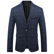 Men Suit Blazers Fashion 2018 New Arrival Formal Dresses British style Male Slim youth Business Casual plaid Suit Jackets male youth fashion sportswear men s casual suit
