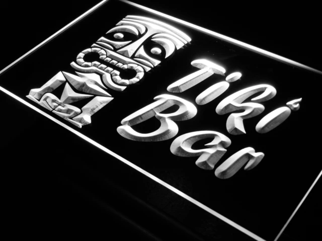 I298 Tiki Bar Mask Pub Club светодиодный неоновый светильник вывески вкл/выкл Swtich 20 + цвета 5