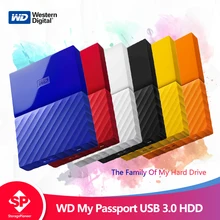 Western Digital My Passport hdd 2.5 USB 3.0 SATA Portable HDD Storage Memory Devices External Hard Drive Disk 1TB 2TB 4TB