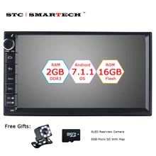 SMARTECH 2 Din Android 7 1 font b Car b font Radio GPS Navigation Autoradio System