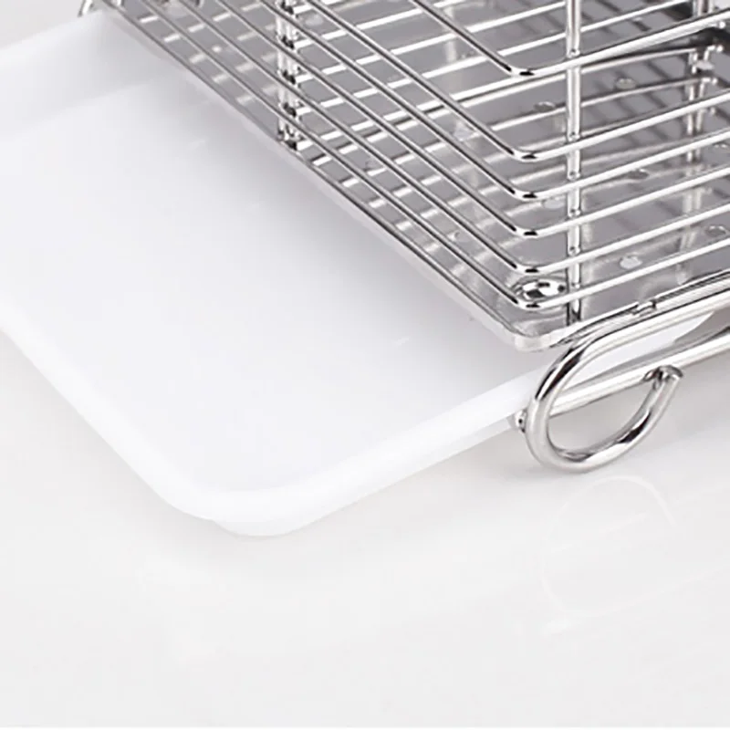 Multi-function Stainless steel hanging chopstick cage spoon holder fork rack reinforced kitchen supply shelves cutlery organizer