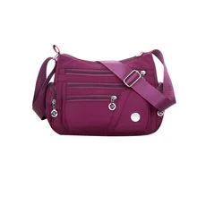 Женская модная сумка-мессенджер на ремне, новинка, повседневная одноцветная нагрудная сумка на молнии с несколькими отделениями, сумки