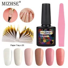 MIZHSE маникюрный набор для наращивания ногтей, набор для маникюра, Гель-лак для ногтей, кончики для маникюра, формы для наращивания ногтей, Гель-лак