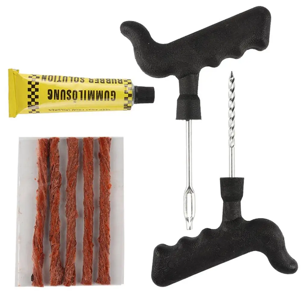 Automotive Tire Repair Kits Practical Vacuum Tires Motorcycle Fast Tire Repair Strips 6pcs Repair Tools