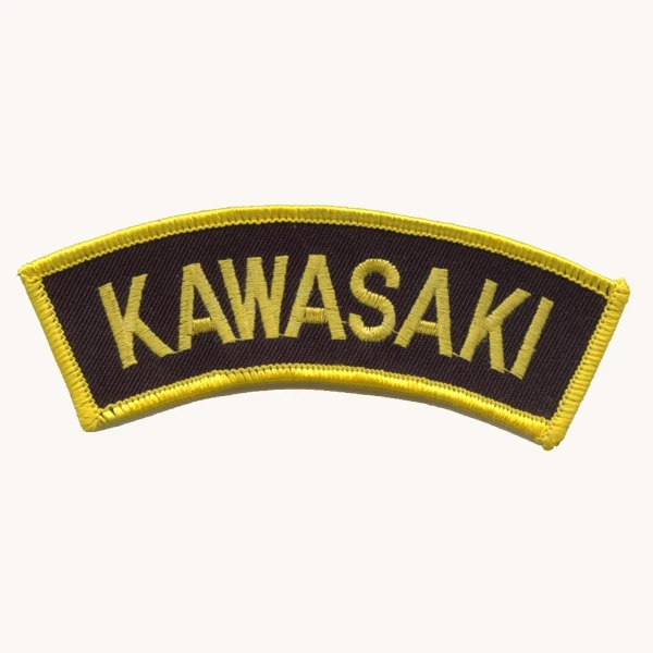 Нашивки с вышивкой KAWASAKI уникальные нашивки ярлыки для одежды твил плоской каймой