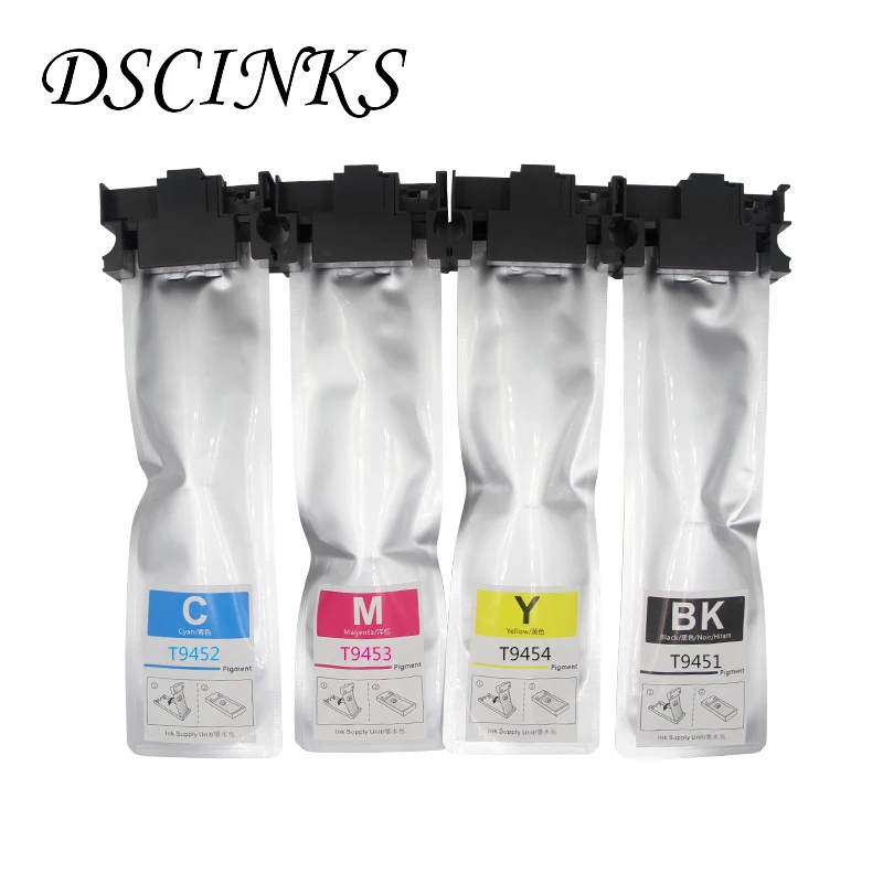 

T9451 T9452 T9453 T9454 Ink Cartridge For Epson WorkForce C5210DW C5290DW C5710DWF C5790DWF printer ink bag with pigment ink