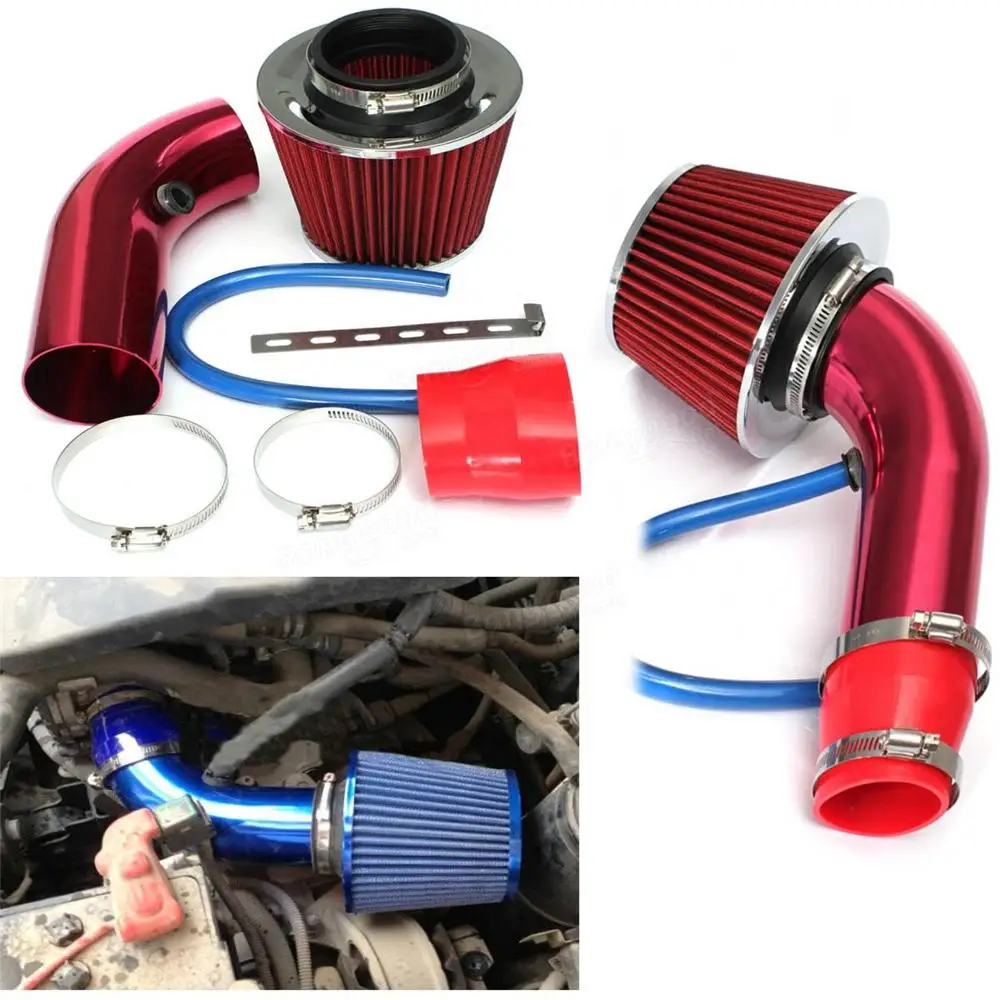 

Adeeing 76mm/3inch Universal Car Cold Air Intake Filter Induction Pipe Hose System Kit Car Truck Auto Accessories