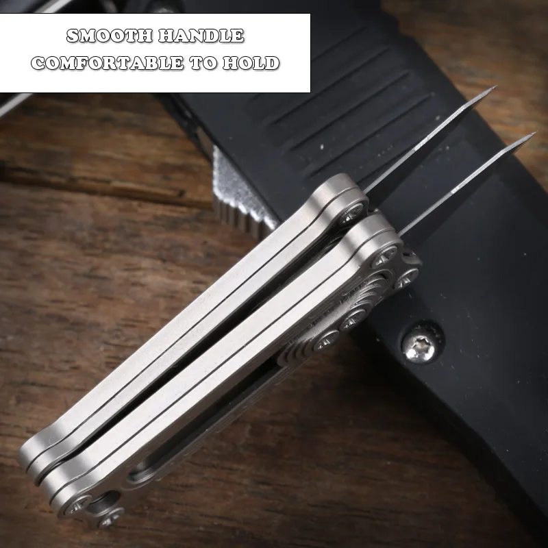 Tanie Nowy wielofunkcyjny stop tytanu Mini nóż nożyk do listów przenośne narzędzie edc zewnątrz obóz narzędzie survivalowe DropShipping