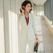 Set female new 2018 autumn new women’s suit two-piece fashion professional temperament small suit + casual wild trousers trend