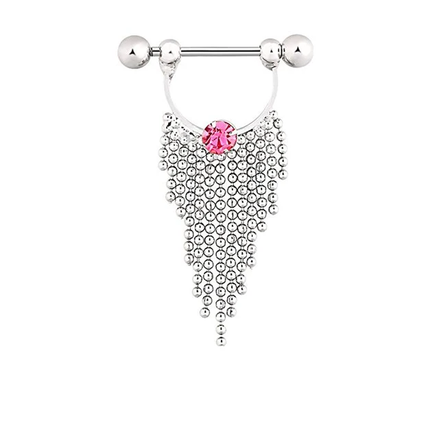 Buy 2PCS 316L Surgical Steel New Tassel Nipple