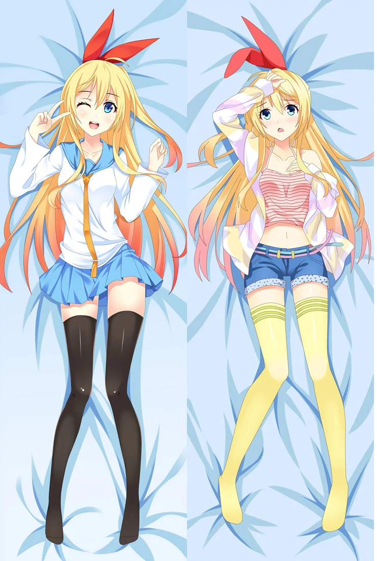 2018 July японская аниме Nisekoi персонажи сексуальная девушка Kirisaki Chitoge Dakimakura наволочка