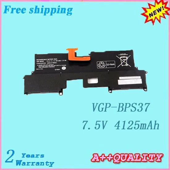 100% Новый оригинальный аккумулятор для ноутбука SONY VGP-BPS37 7 5 V 4125mAh | Компьютеры и
