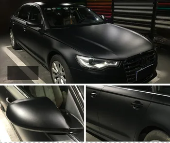 

SUNICE Black Matte Car Wrap Film Car Wrapping vinyl Sheet Decorative Auto Film Air Bubble Free Car Accessories 1.52x30m 98.4ft