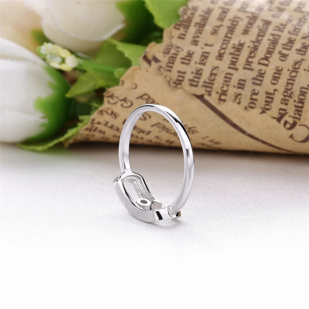 Moonmory, европейские популярные ювелирные изделия, 925 пробы, серебряное кольцо для женщин с одним движением, Серебряное 925 ювелирное изделие