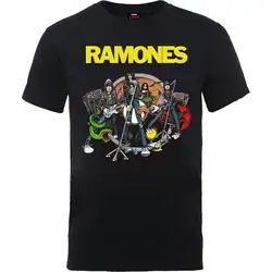 The Ramones дорога до руины панк Рок Оригинальная футболка мужская унисекс с круглым вырезом Модные повседневное высокое качество принт футболк