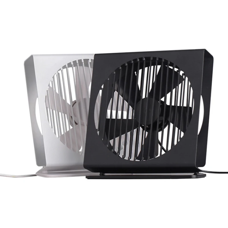 USB Fan Mini Ventilador Fan Fives-Vane For HomeOffice ABS Electric Portable Fan Desktop Computer Lithium Pedestal Fan Blades  (2)