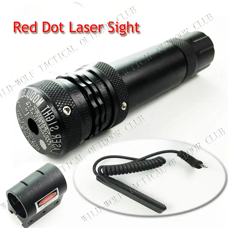 

New Tactical Hunting 623nm 5mw rifle Red Laser Sight Dot Scope Adjustable w/ Mount light Gun for Rifle Pistol Shotgun JG-4A