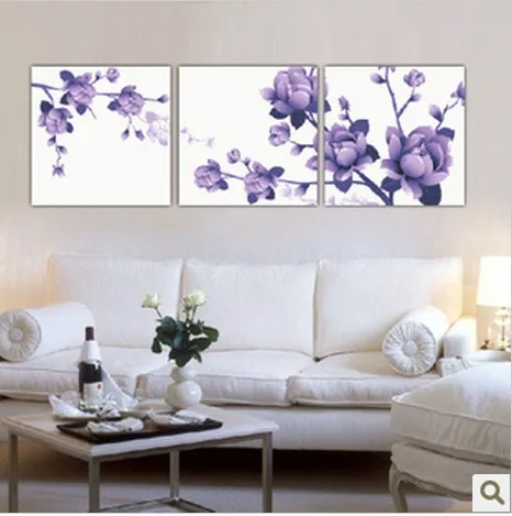

Factory Shop Free Shipping Cross Stitch Kit Triptych Pure Flower High Quality