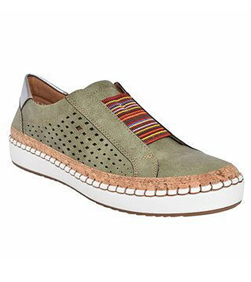 New women flats Breathable Slip On casual shoes women loafers fashion leather platform white sneakers female Plush Size VT245 (15)