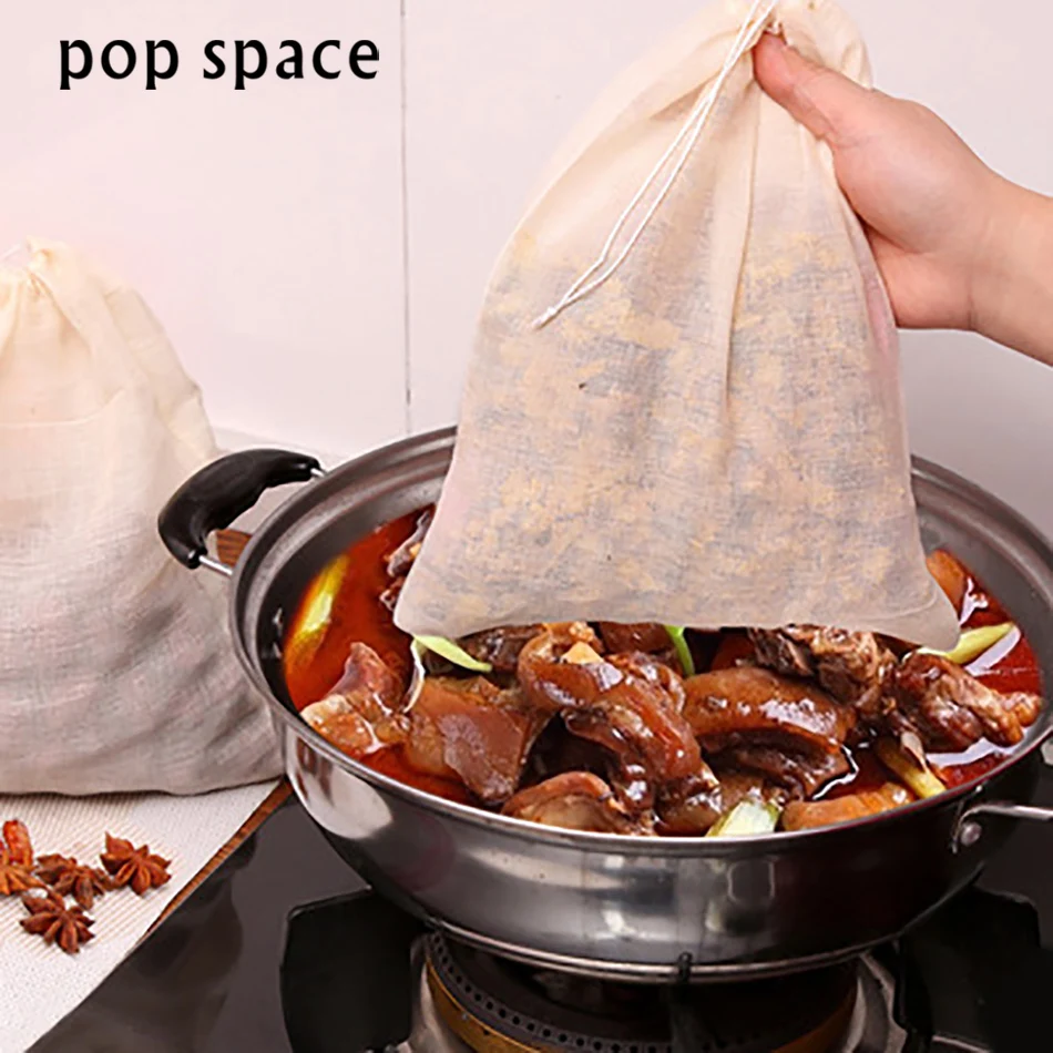 Drawstring medicine residue bag kitchen sachet bag slag separation