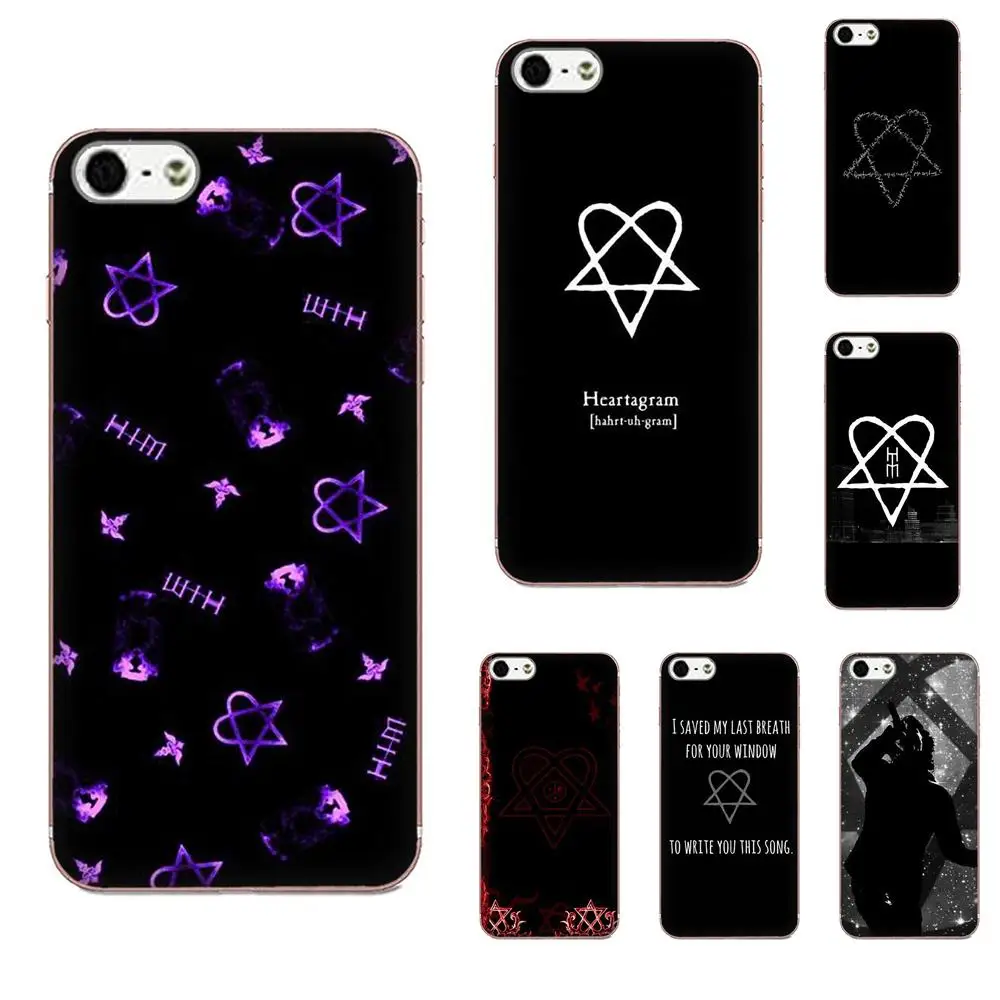 

For Galaxy A3 A5 A7 On5 On7 2015 2016 2017 Grand Alpha G850 Core2 Prime S2 I9082 TPU Capa Case Him Heartagram