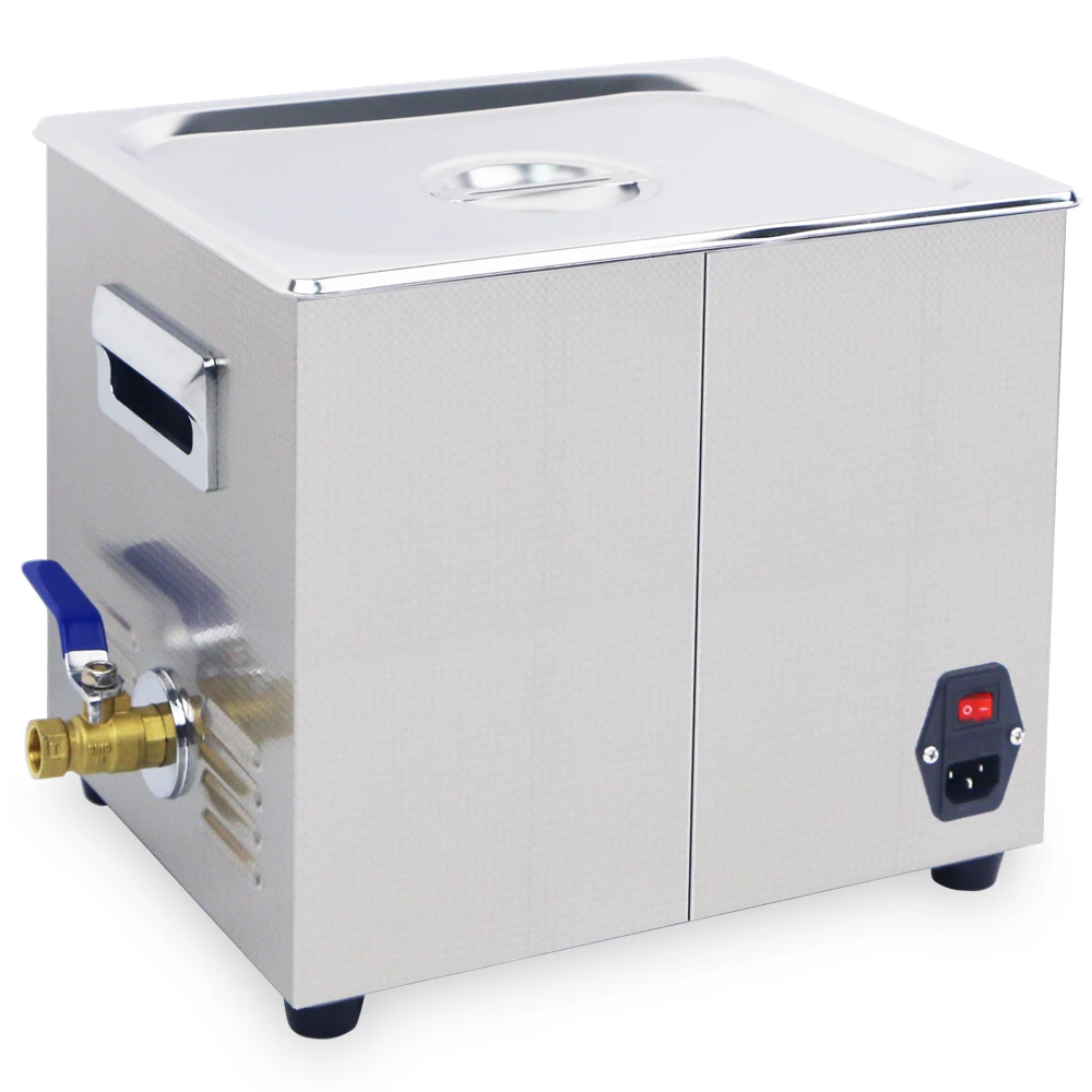 Tanie 10L ultradźwiękowa grzałka 240W 360W zbiornik ze stali nierdzewnej 40KHZ mechaniczna ultradźwiękowa podkładka na łańcuch rowerowy części silnika