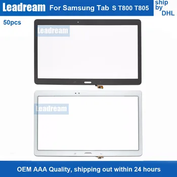 

Leadream 50pcs/lot DHL 10.5 inch Digitizer Screen for Samsung Galaxy Tab S T800 T805 Sensor Glass Lens without Tape oem New