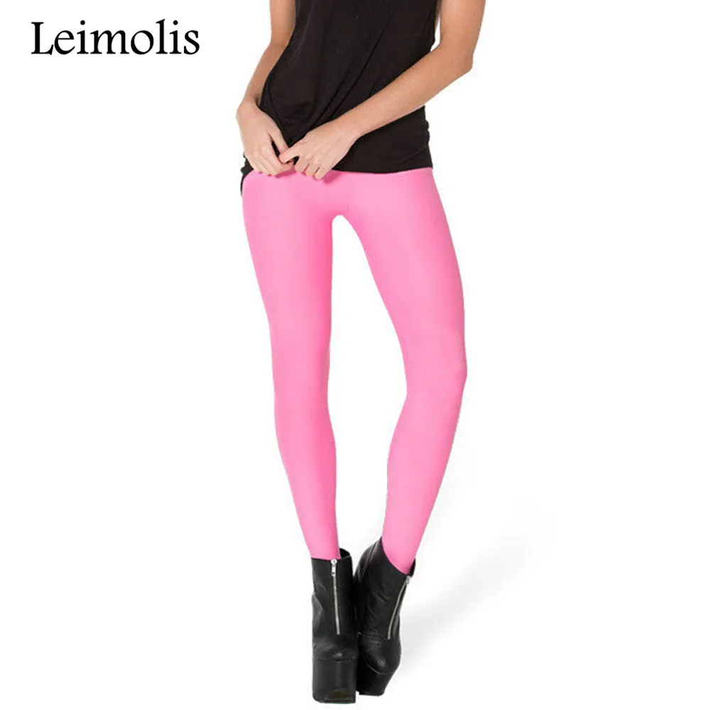 

Leimolis 3D printed fitness push up workout leggings women gothic retro blue pink black plus size High Waist punk rock pants