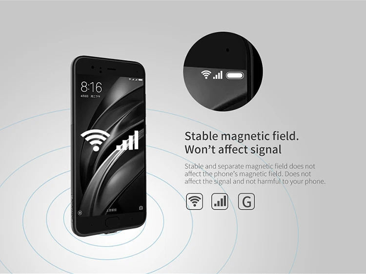 for Xiaomi Mi 6 M6 Mi6 Nillkin Qi Wireless Charging Receiver Charger Case Accessories Back Shell Cover Charging Magic Case