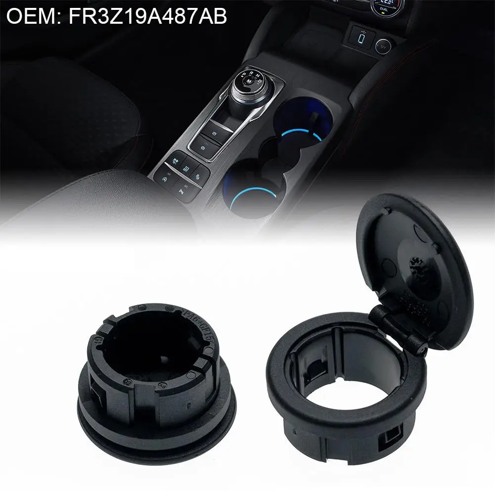 

Console Cigarette Lighter 12V Power Outlet Socket Cap for Ford Mustang 2015-2017