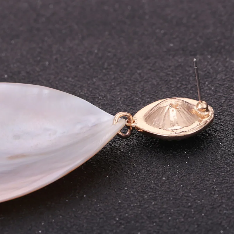 Sehuoran Aretes Boho Oorbellen Shell Water Drop Earrings For Women Statement Pendientes Wedding Earrings Fashion Jewelry Gifts (7)