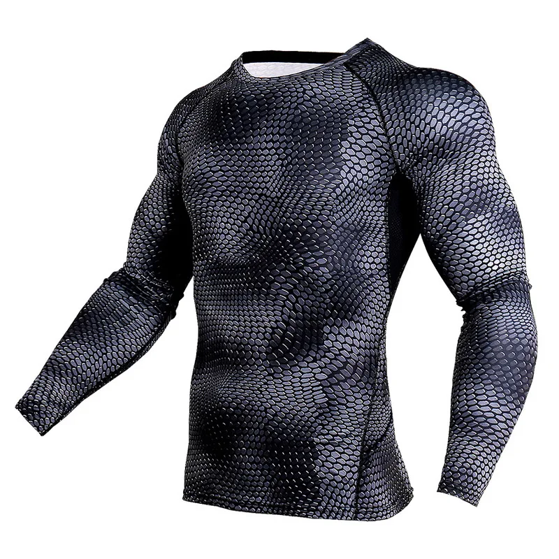 

New Long Sleeve Sport Shirt Men Quick Dry Running T-shirts Gym Clothing Fitness Top Crossfit T Shirt Mens Rashgard Soccer Jersey