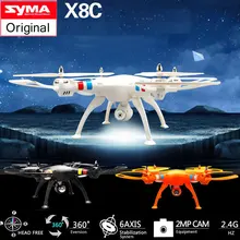Syma X8C 2.4G 4CH 6 Axis Venture with 2MP Wide Angle Camera RC Quadcopter Drone Headless RC Helicopter
