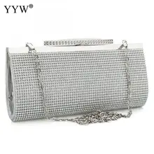 Вечерняя сумочка; клатч; сумка через плечо; модная сумочка из искусственной кожи Стразы для невесты; Женская сумочка на цепочке; Свадебная сумка