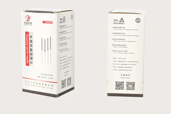 

100 pcs Hualong sterile acupuncture needle disposable beauty massage needle one needle one tube 0.18/20/25/30/35mm