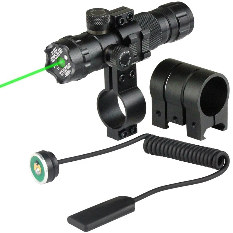 

20mm Airsoft Precise Tactical Laser Mount Green Red Dot Laser Sight Rifle Hunting Gun Scope Rail & Barrel Pressure Switch Mount